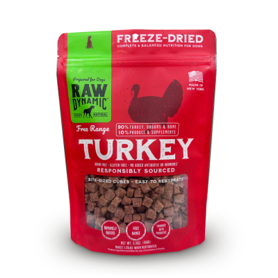 Raw Dynamic FD Dog Food 14 oz - Turkey