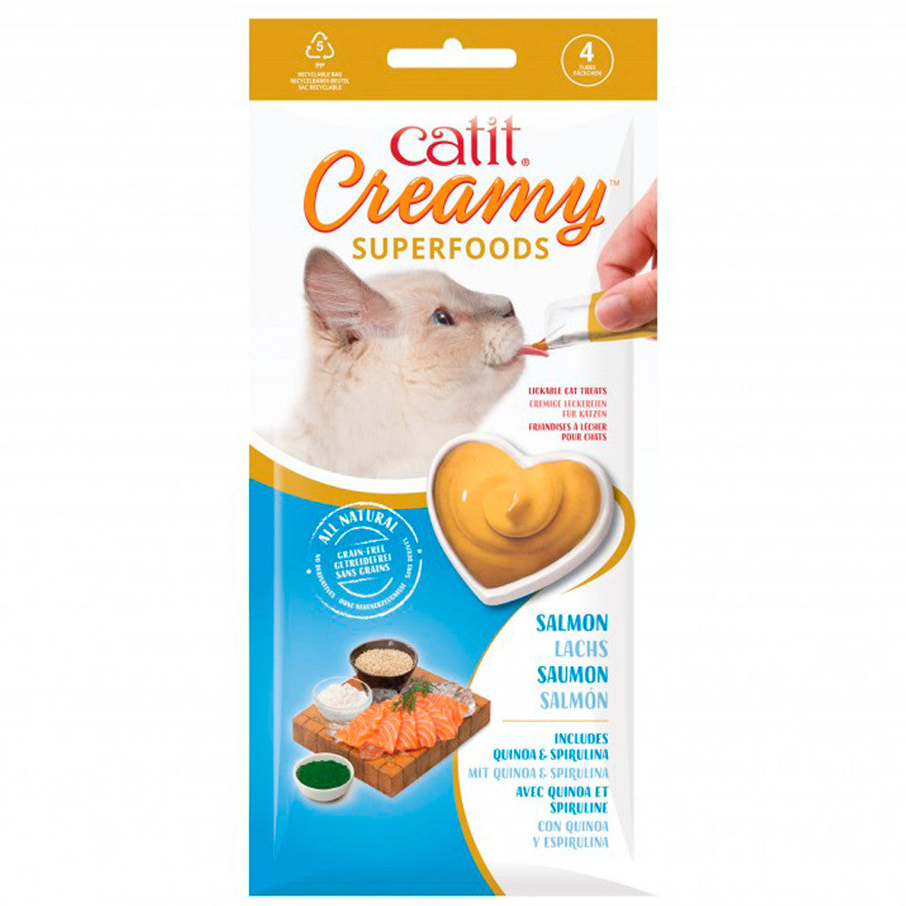 Catit Creamy Superfood Salmon w/ Quinoa 4 pack