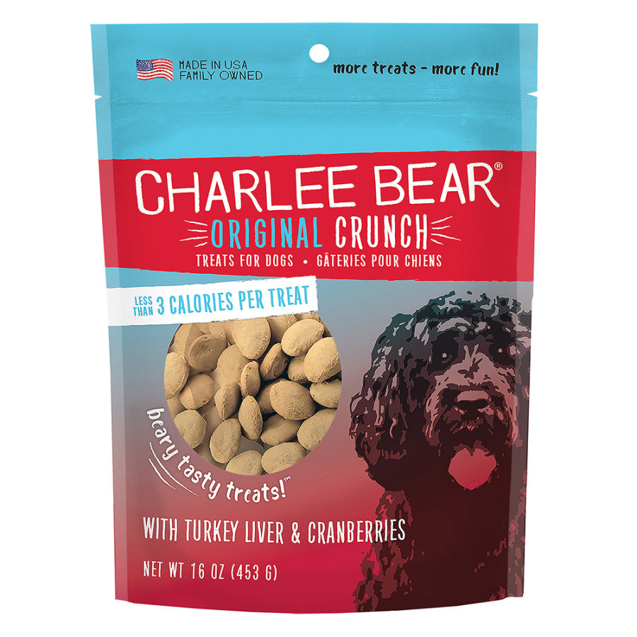 Charlee Bear Dog Treats - Turkey & Cranberry 16oz