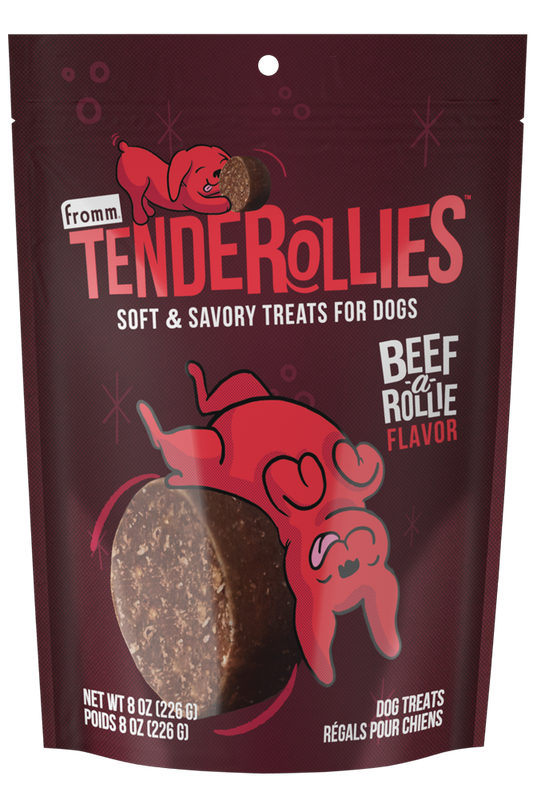 Fromm  Beef-a-Rollie Flavor Dog Treats8oz